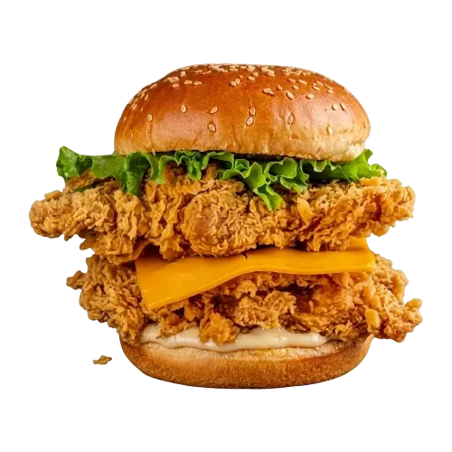 Cheezious burgers prices and calories guide — Bazinga Supreme Burger