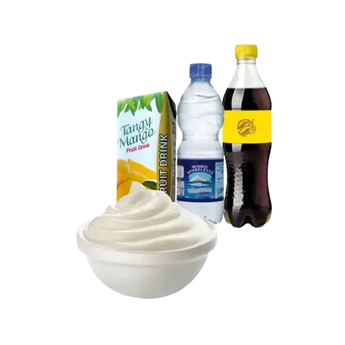 Cheezious Add-Ons and Beverages – dips, sauces, drinks and fries